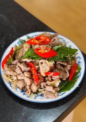 A picture of Stir-Fried Venison with Lemongrass and Chili.