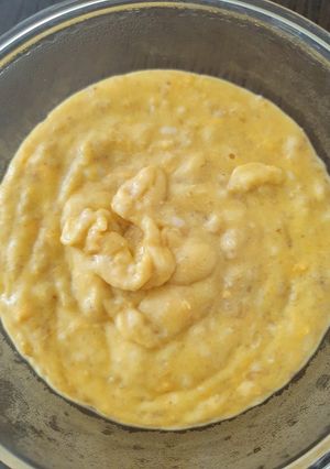 Foto resep MPASI 9 bulan sop jagung oatmeal