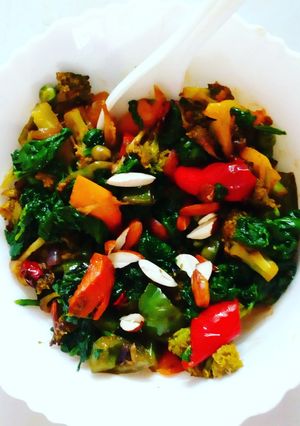 A picture of Mixed veg curry.