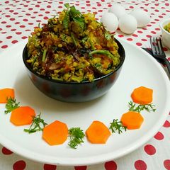 Anda palak bhurji A picture of Anda palak bhurji.