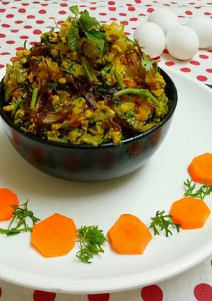 A picture of Anda palak bhurji.