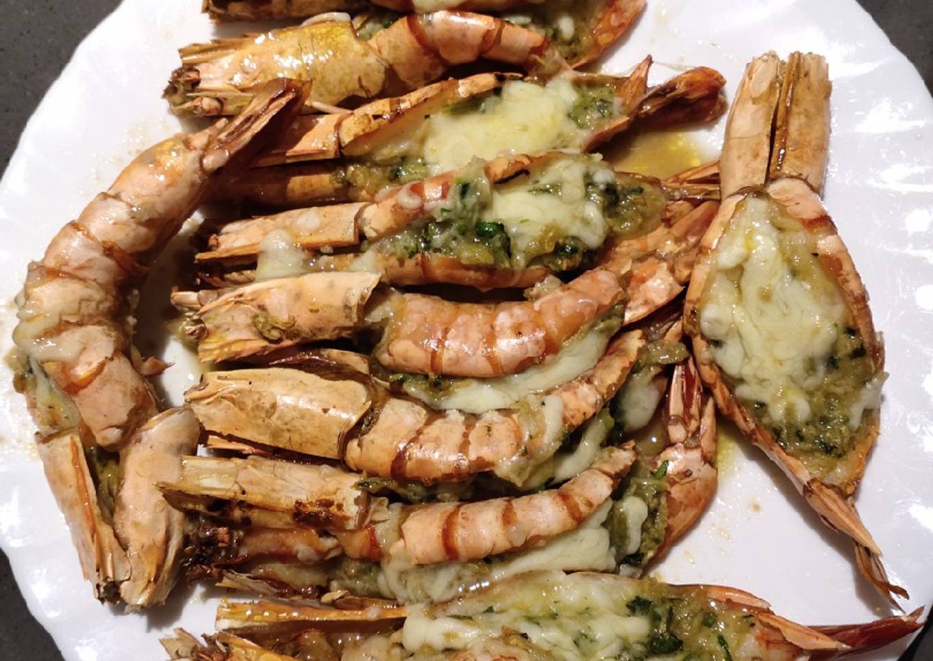 Buttered Tiger Prawns