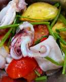Mực xào cà chua thơm