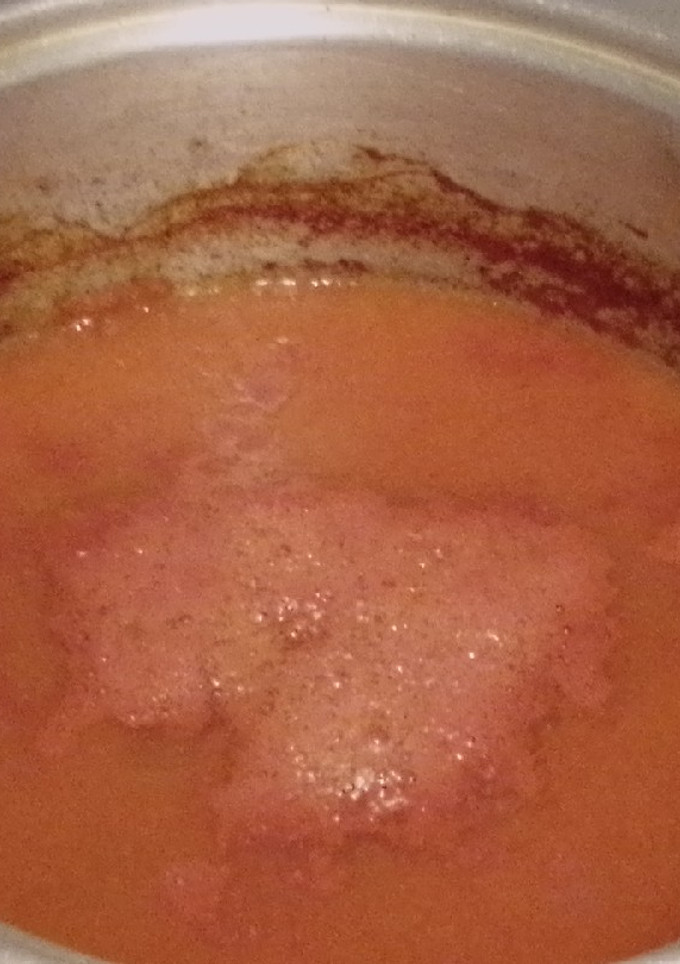 Una foto de Salsa para chilaquiles rojos