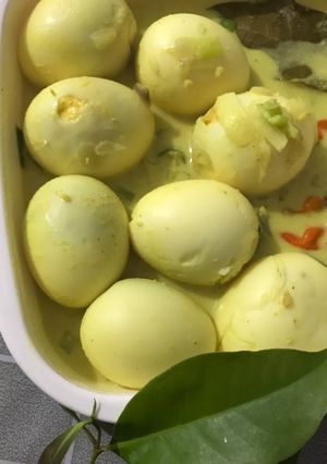 Foto resep Telur kuah santan kuning