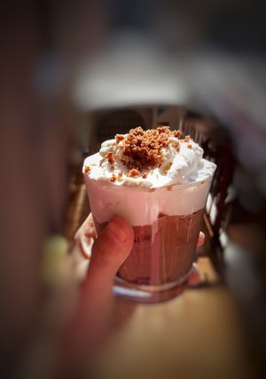 Foto di Dessert alla mousse di cioccolato