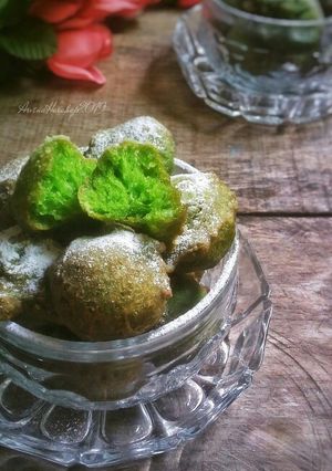 Foto resep Donat Pandan Simple
