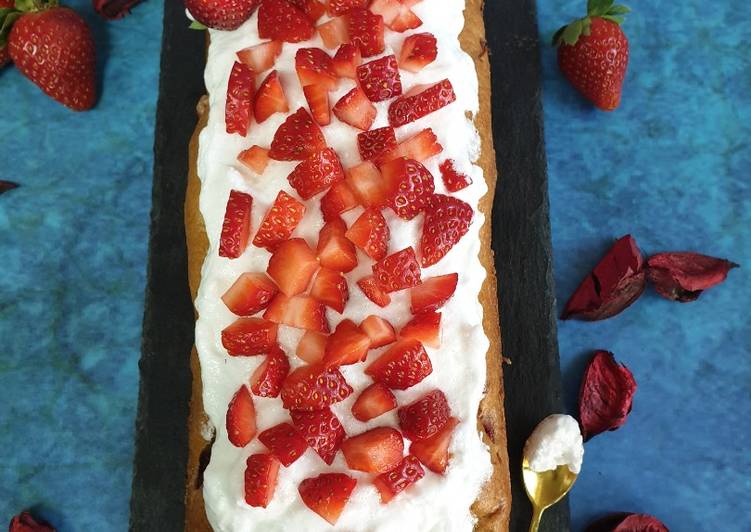 Steps to Prepare Ultimate Strawberry cake with Meringue