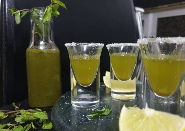 Recipe of Homemade Healthy Green Shots