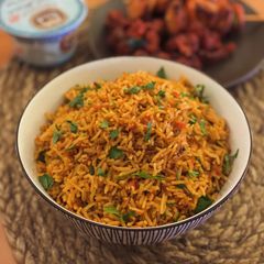 A picture of Jollof Rice.