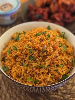A picture of Jollof Rice.