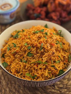 A picture of Jollof Rice.