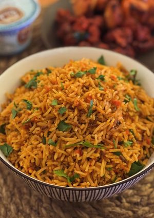 A picture of Jollof Rice.