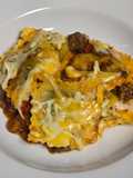 Raviolis con pisto y criollos