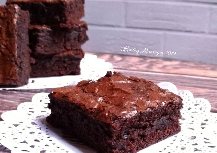 Chewy Shiny Crust Brownies