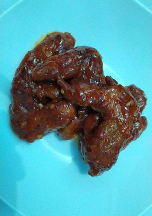 Foto resep Spicy chicken wings BBQ sauce