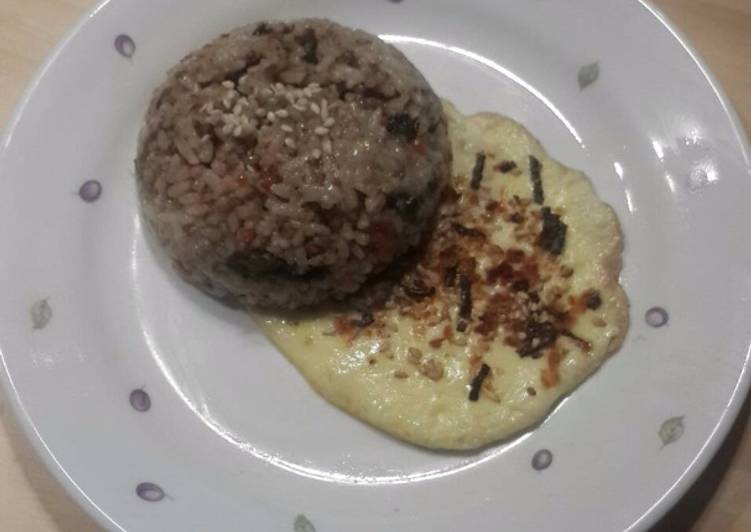 Beef friedrice with egg ala korea