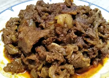 Gampangnya Membuat Daging Yakiniku bumbu Rendang Ala Warteg