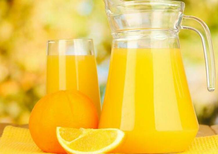 Steps to Make Quick Super economy home made Orange Juice