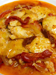 Una foto de Bacalao a la vizcaína al estilo guisandera