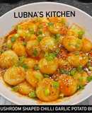 Mushroom Shaped Chilli Garlic Potato Bites: