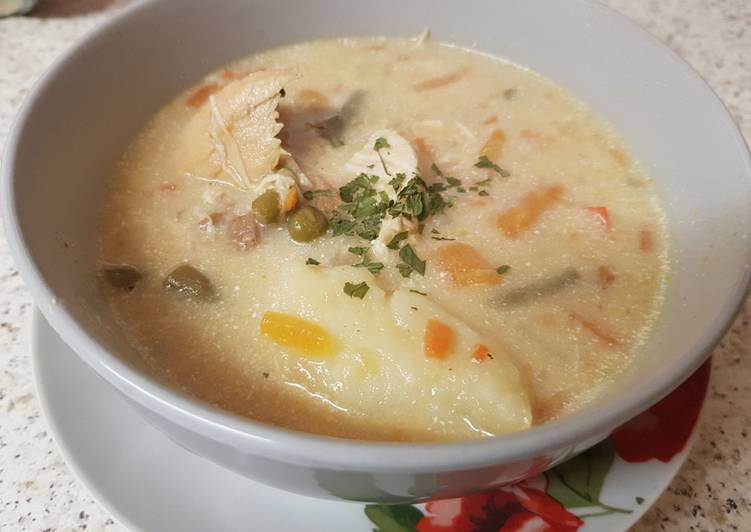 Recipe: Appetizing My Chunky Chicken and Veg Soup Meal. π Recipe: Appetizing My Chunky Chicken and Veg Soup Meal. π