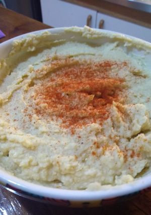 Una foto de Hummus de garbanzos