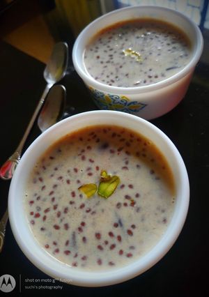 A picture of Garden cress kheer.