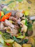Green Curry with Chicken and Chicken Offal