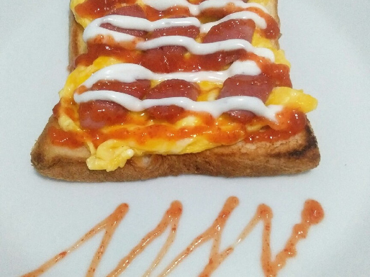 Cara Buat Roti toast egg sosis mayo Anti Gagal
