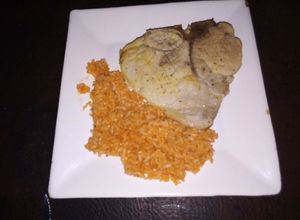 Una foto de Chuletas a la sidra y arroz aguado campesinos