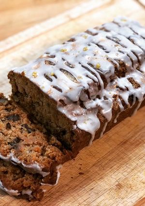 A picture of Easy Vegan Carrot Cake.