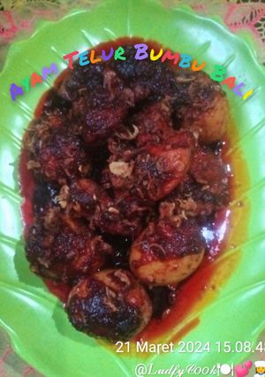 Foto resep Ayam Telur Bumbu Bali