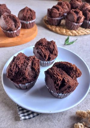 Foto resep Bolu kukus cokelat gluten free