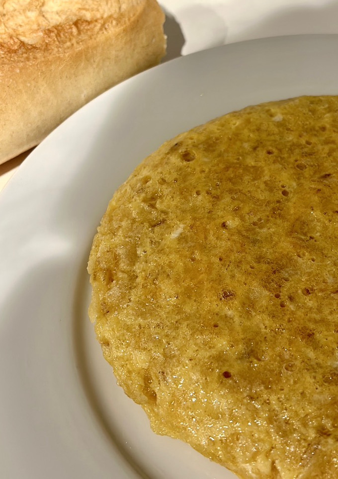Una foto de Tortilla de patatas (de bolsa) en 5 minutos