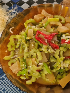 Foto resep Oseng Pare Cecek (kulit sapi)