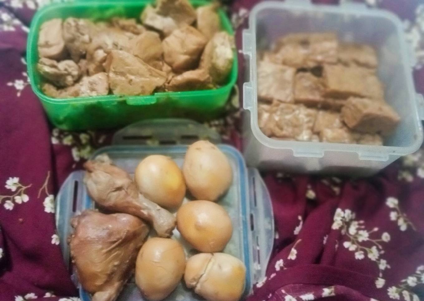 Tempe dan Tahu Bacem legit