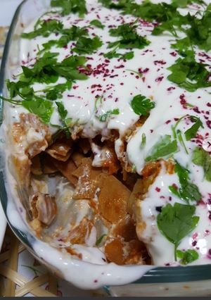 صورة لوصفة فتة باذنجان