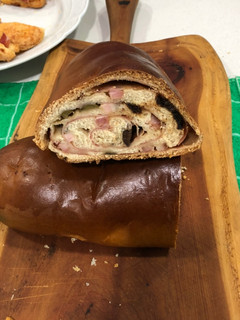 Una foto de Pan de jamón