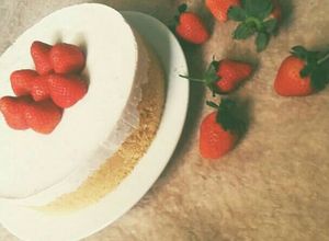 Hình của món Strawberry Cheesecake (No bake).