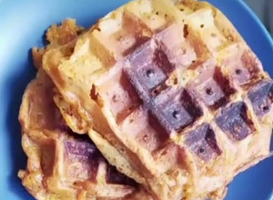 Foto de Waffles de Banana e Aveia