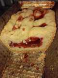 Pastafrola de mermelada de frambuesa