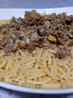 Une photo de Pâte a la viande hachée