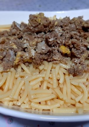 Une photo de Pâte a la viande hachée