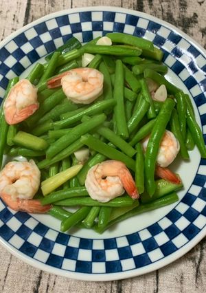 四季豆炒蝦仁🍤 的食譜成品照片
