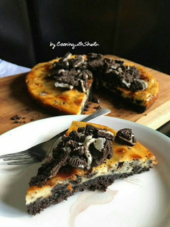 Foto resep Baked Oreo Cheese Cake Pie