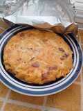 Tortilla de papa con chorizo colorado