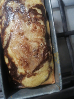 A picture of Marble choclate cake.