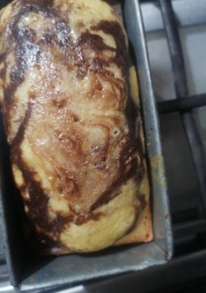 A picture of Marble choclate cake.