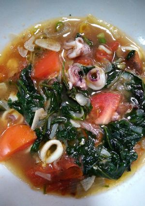 Foto resep Tumis Kangkung Cumi Saus Tiram